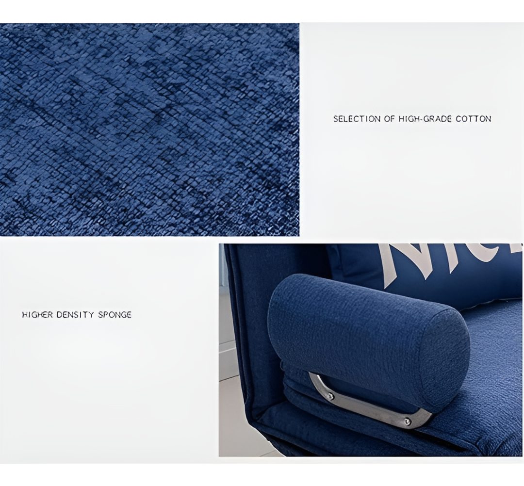 Sofá Cama Sillón Moderno Plegable Con Poza Brazos Reclinable - Imagen 10