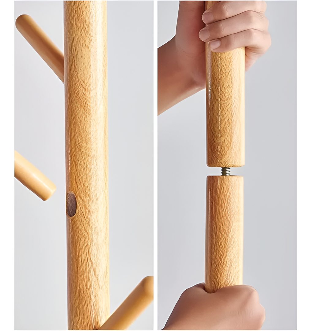 Perchero Madera De Pie Minimalista 165x35 cm - Imagen 5