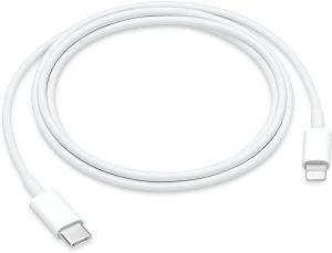 Apple Cable Usb-c 2.0 Blanco Con Entrada Usb Tipo C Salida Lightning