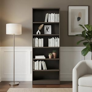 Estantería Mdf Librería Minimalista 6 Estantes 40x30x180