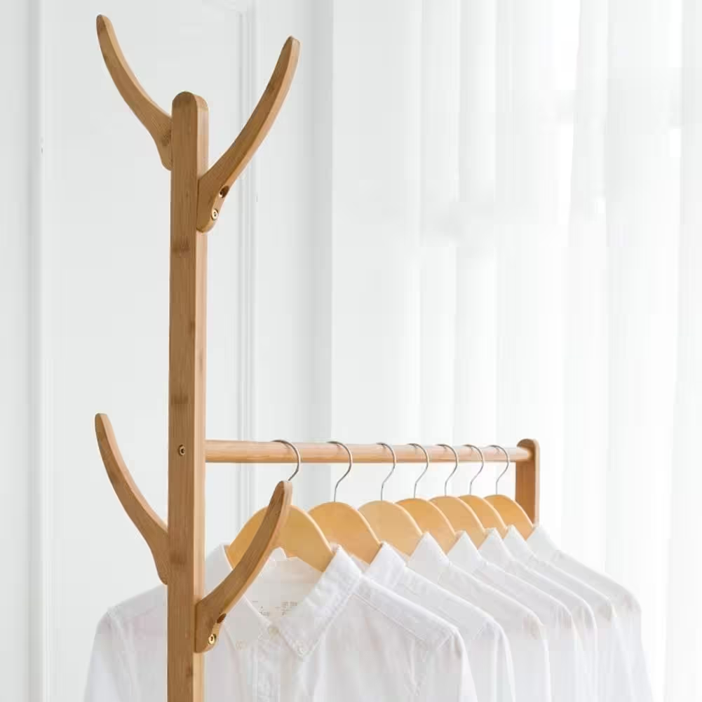 Perchero Organizador De Ropa Con Ruedas 128x35x155 cm - Imagen 4