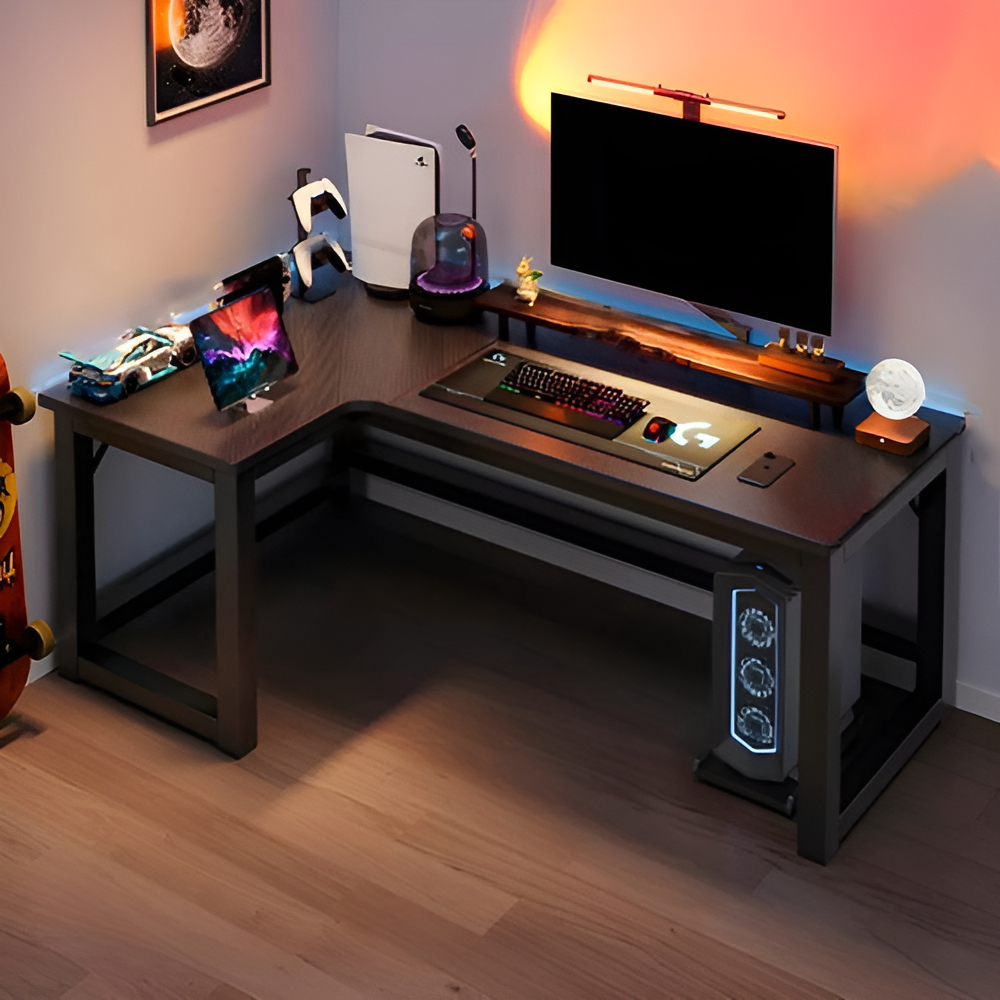 Mesa Escritorio Gamer En Forma De L 160x120 Cm - Imagen 2