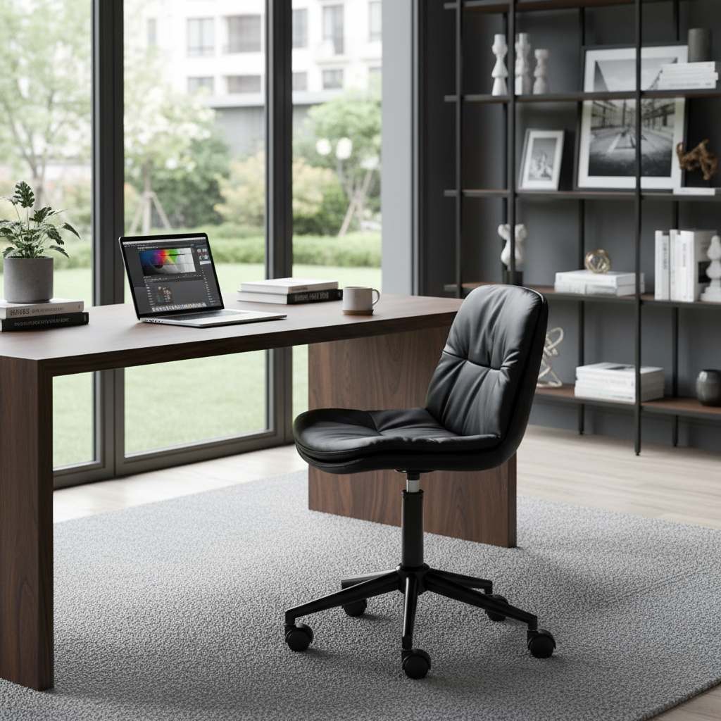 Silla Escritorio Giratoria Oficina Altura Regulable Con Ruedas - Imagen 2
