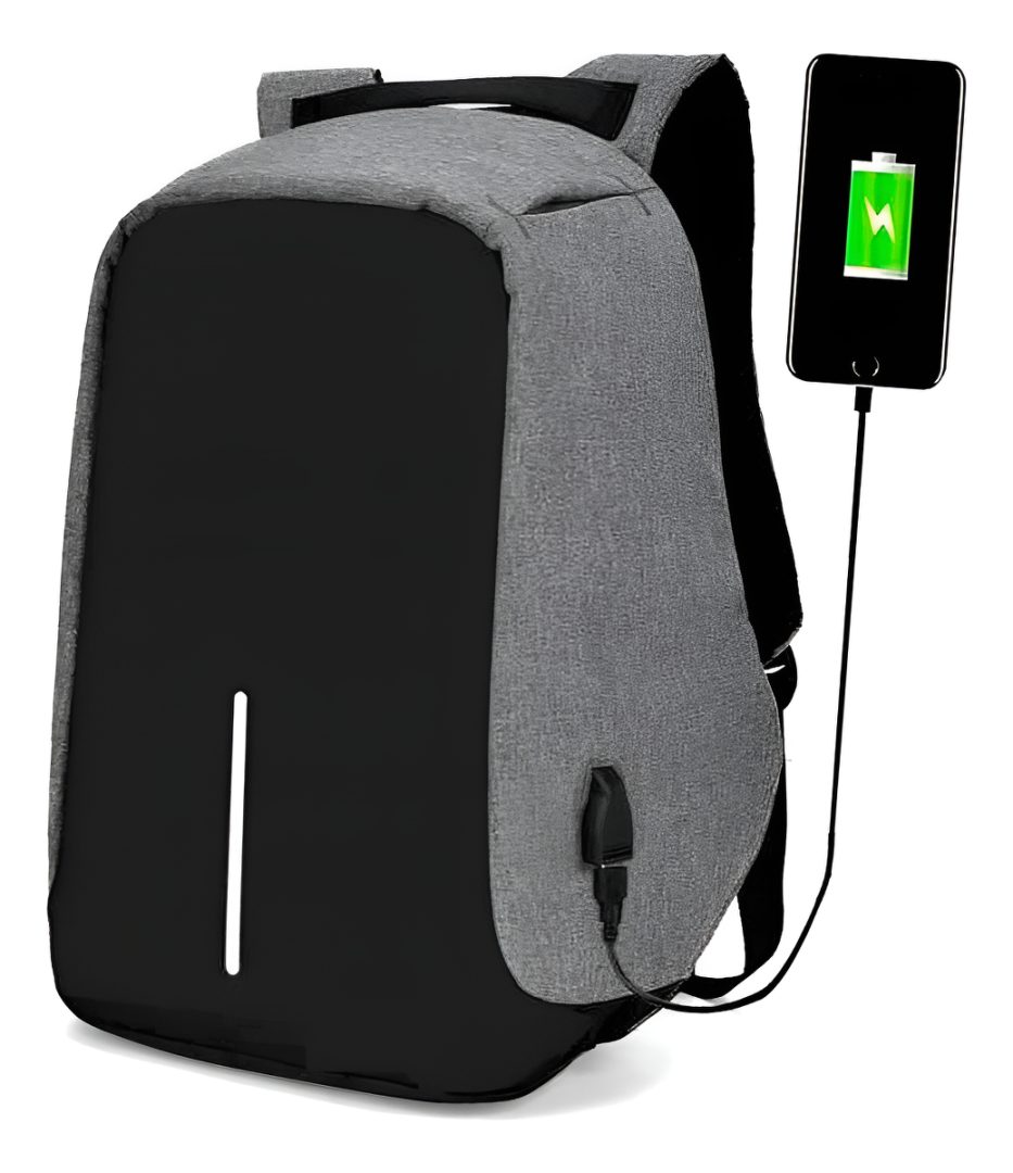 Mochila Antirrobo Tela Impermeable Puerto Usb Ultrashopuy - Imagen 6