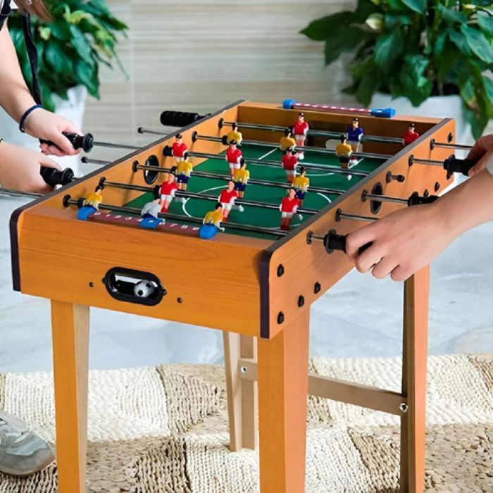 Futbolito Mesa De Pie Mini Metegol Juego De Fútbol En Madera - Imagen 3