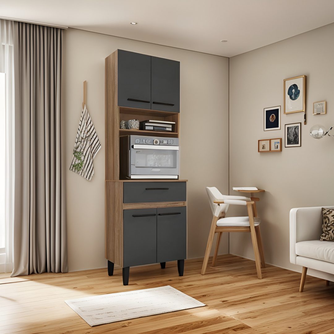 Aparador Multiuso Para Cocina Comedor 4 Puertas 1 Cajón - Imagen 3