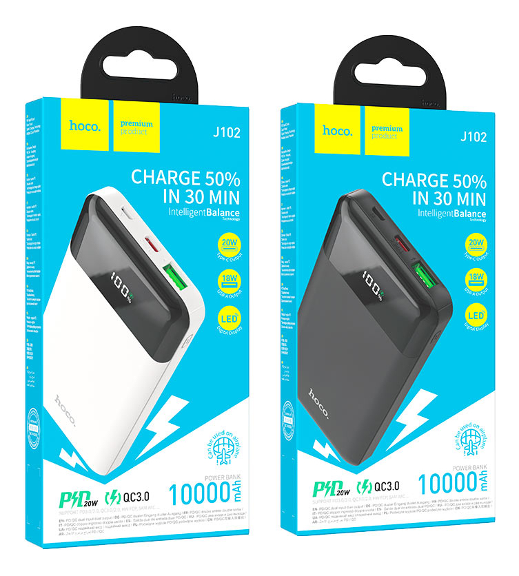 Power Bank Hoco J102 Cargador Carga Rapida 10000 mah - Imagen 6