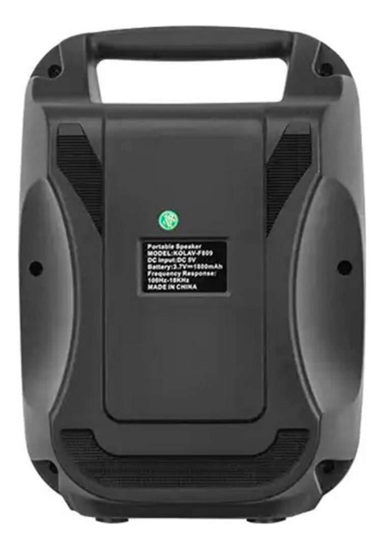 Parlante Altavoz Kolav Bluetooth F809 8pulgadas Luces RGB - Imagen 4