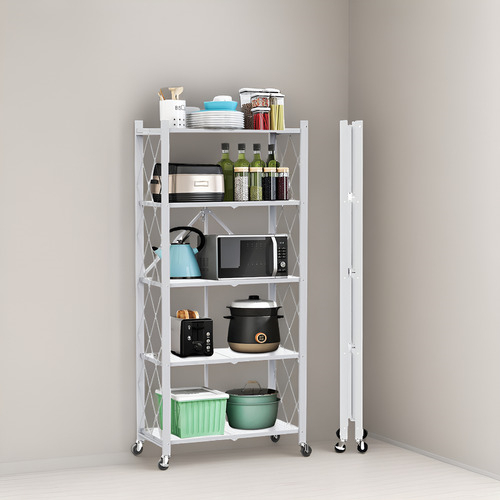 Estantería Organizador Rack Plegable Metálica 5 Estantes - Imagen 2