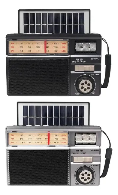 Radio Retro Portátil Recargable FM/AM/SW USB Bluetooth - Imagen 7