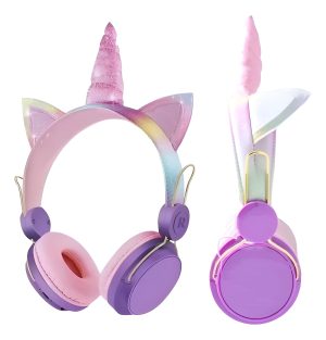 Auriculares Vincha Inalámbricos Unicornio Infantil Bluetooth