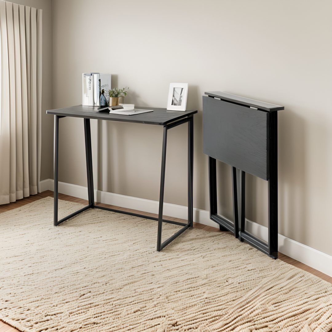 Escritorio Plegable Minimalista Mdf Y Metal 80 cm - Imagen 4