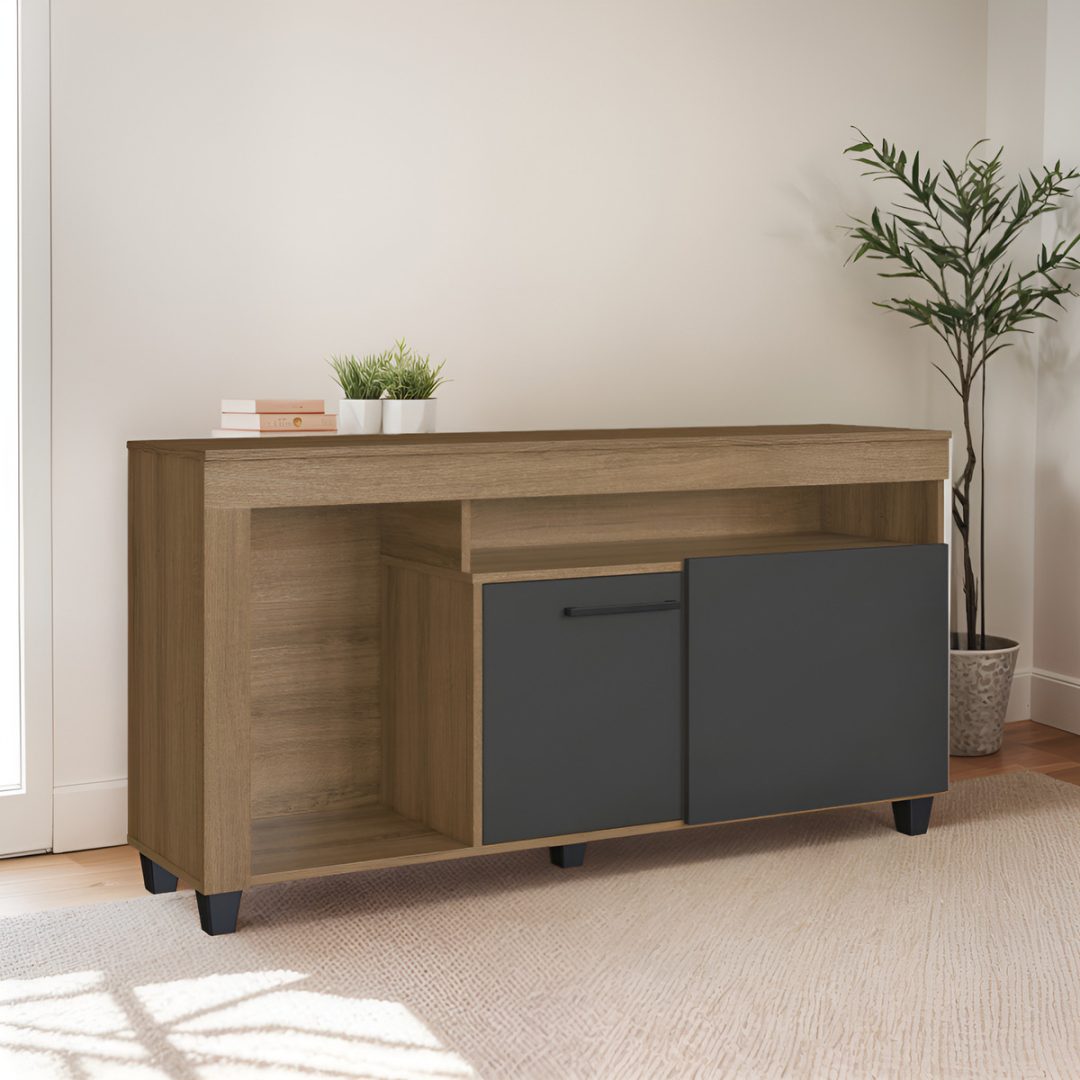 Rack Tv Mueble Moderno Hasta 50'' Mdf Brasilero 135cm - Imagen 6