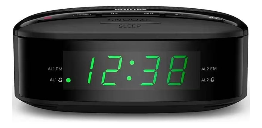 Radio Despertador Philips FM Pantalla Led Digital 2 Alarmas - Imagen 4