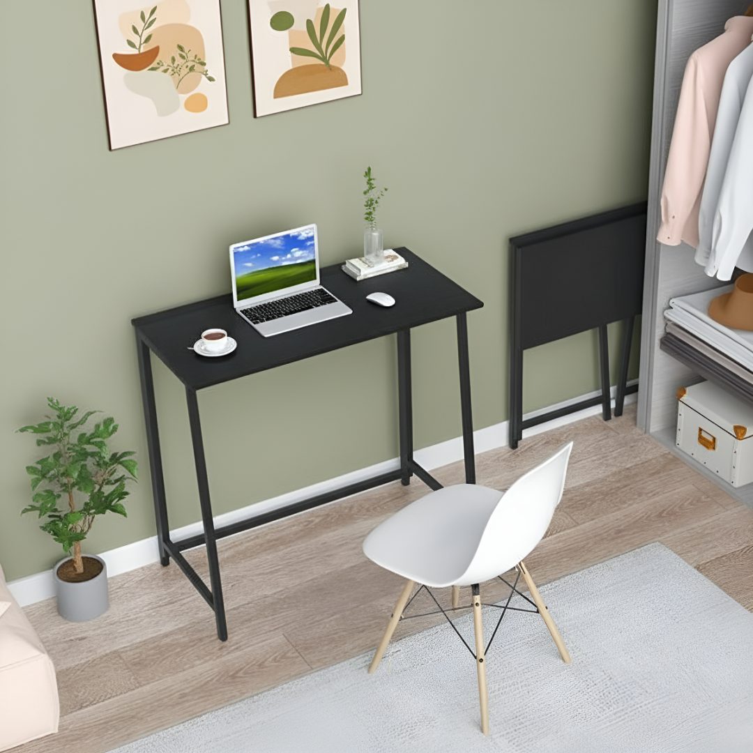 Escritorio Plegable Minimalista Mdf Y Metal 80 cm - Imagen 3