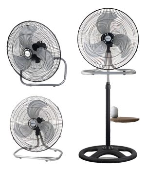 Ventilador De Pie Aspas De Aluminio 18 Pulgadas 3 En 1