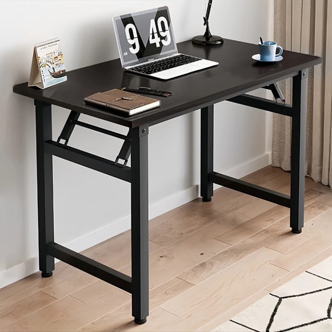 Mesa Escritorio Multiuso Plegable 80 cm Madera MDF Y Metal - Imagen 6