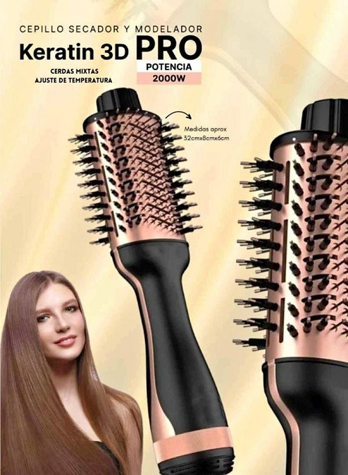 Cepillo Modelador Y Secador 3000W Keratin 3D - Imagen 8