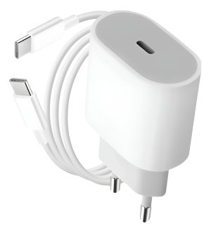 Cargador De 20 W Originl iPhone Tipo C+ Cable Usb- C 1 Mtro