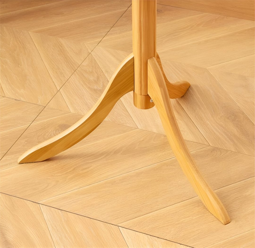 Perchero Madera Bambú De Pie Con 3 Apoyos 175x50cm - Imagen 4