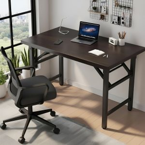 Mesa Escritorio Multiuso Plegable 80 cm Madera MDF Y Metal