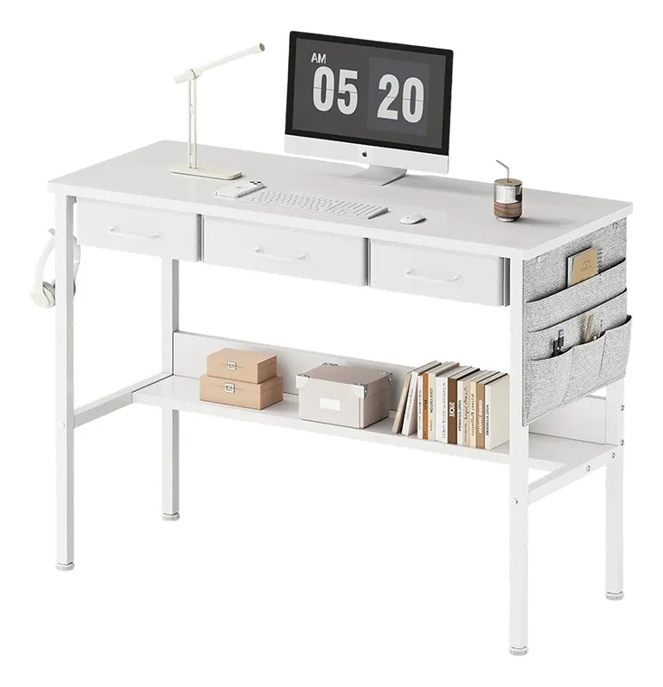 Escritorio Moderno Con cajones - Estante Y Organizador 100 cm - Imagen 5