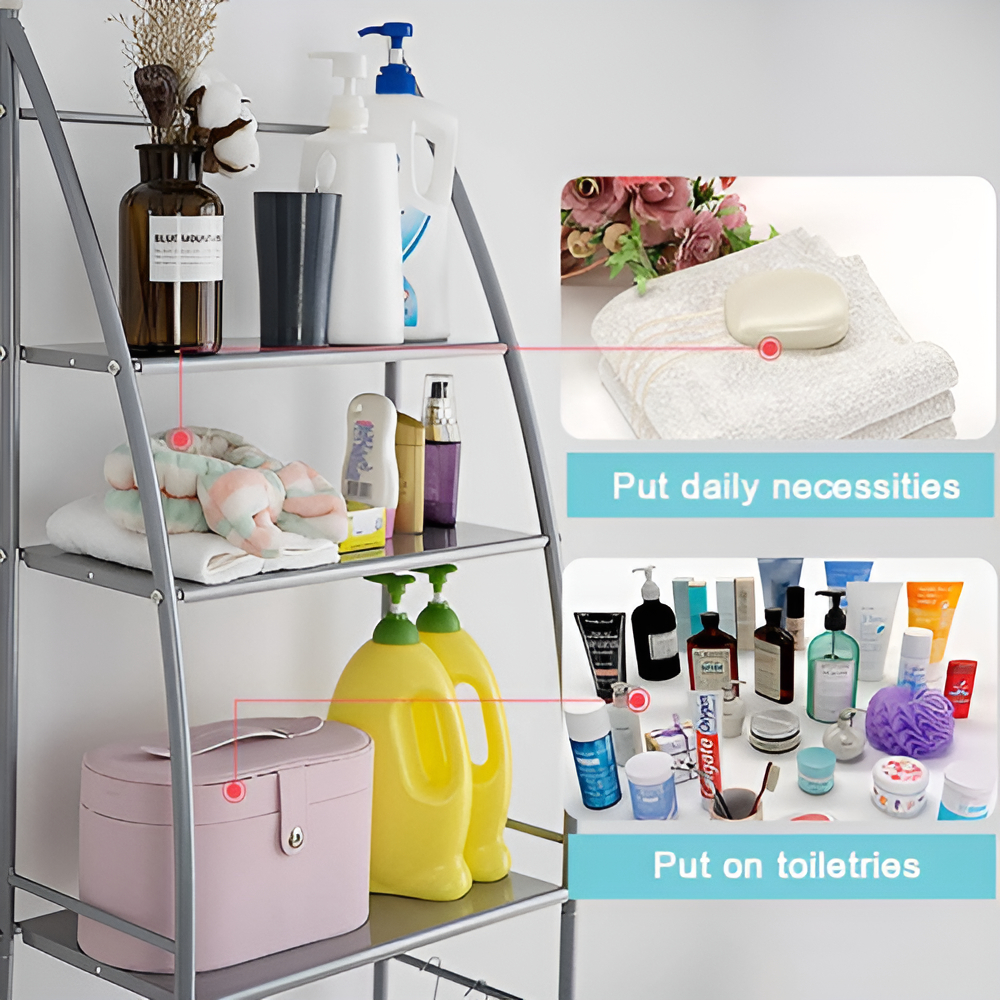 Estanteria Organizador Rack Sobre Lavarropas 65x25x166 Cm - Imagen 3