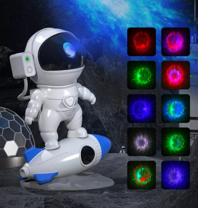 Proyector Astronautas Lampara Estrellas C Rotación 360 Grados - Imagen 2