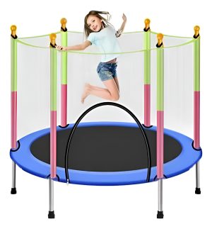 Cama Elástica 1.8 Mts De Diámetro Trampolín Con Red