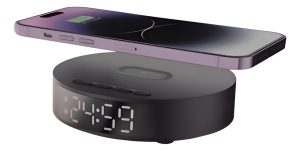 Despertador Reloj Con Cargador Inalámbrico Carga Rápida 15W