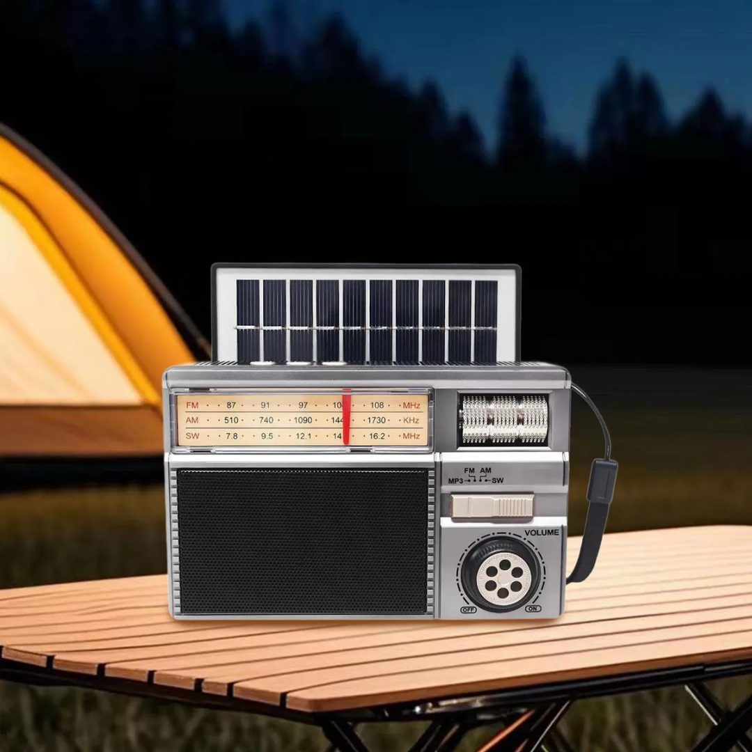Radio Retro Portátil Recargable FM/AM/SW USB Bluetooth - Imagen 2