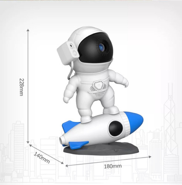 Proyector Astronautas Lampara Estrellas C Rotación 360 Grados - Imagen 7