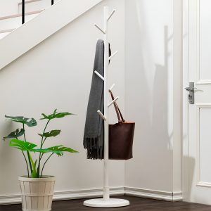 Perchero Madera Bambu De Pie 165x35cm