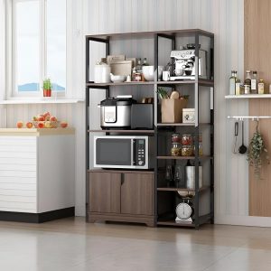 Estante Organizador Rack Multiuso De Cocina Metal Madera