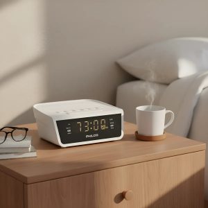 Radio Despertador Philco Par2106 Fm Botón Snooze Pantalla LED