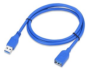 Cable Extensor Macho Hembra Usb 3.0 De 1 Metro Color Azul*