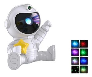 Lampara Led Proyector Astronauta Estrellas De Galaxia USB