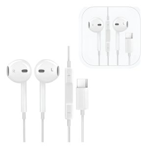 Auriculares Usb-c In-ear Motomo Blanco Con Micrófono Tipo Earpod