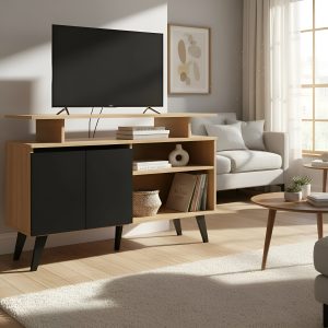 Mesa Soporte Tv Aparador Mueble Recibidor Living Mdf 108 Cm