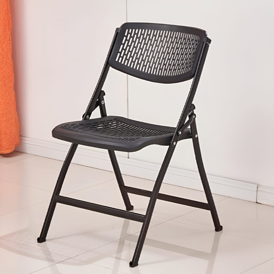 Silla Plegable De Plástico Resistente Y Estructura Hierro - Imagen 4