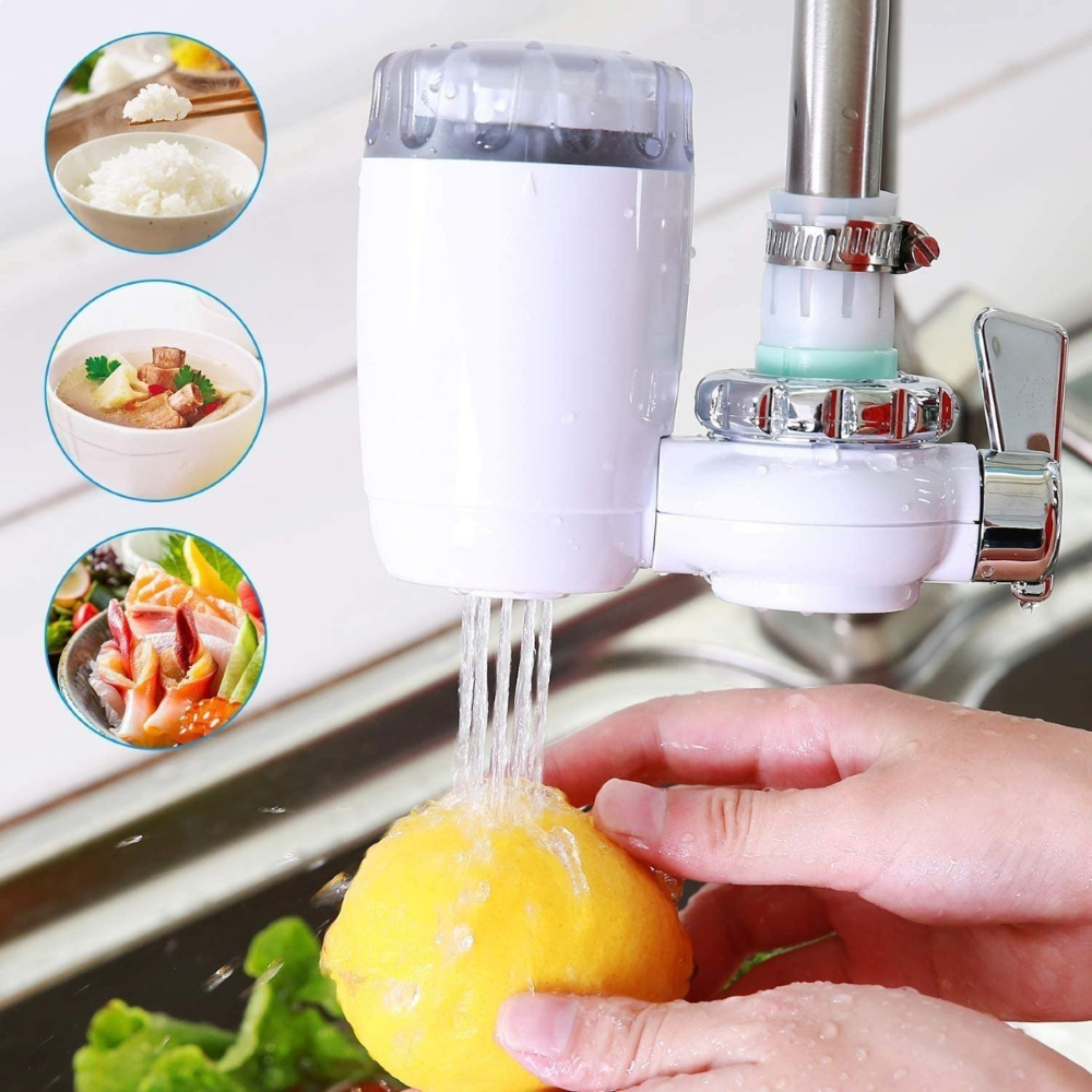 Filtro De Agua Del Grifo, Purificador De Agua Roscado Blanco - Imagen 2