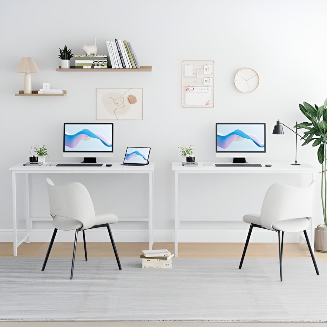 Escritorio Moderno De Metal Y Madera Mdf Para PC Oficina - Imagen 5