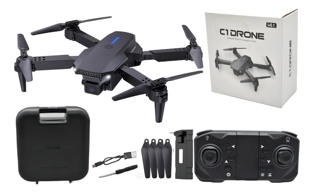 Drone Plegable E88 Con Cámara 2.4g Control Remoto 150m