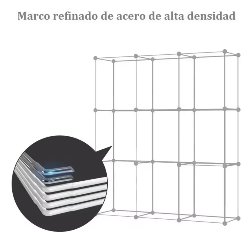 Armario Ropero De 16 Módulos Abs Plástico Organizador - Imagen 8