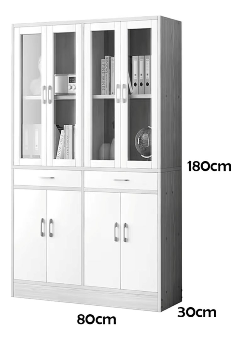 Armario Estantería Mueble Organizador Moderno De 4 Puertas - Imagen 8