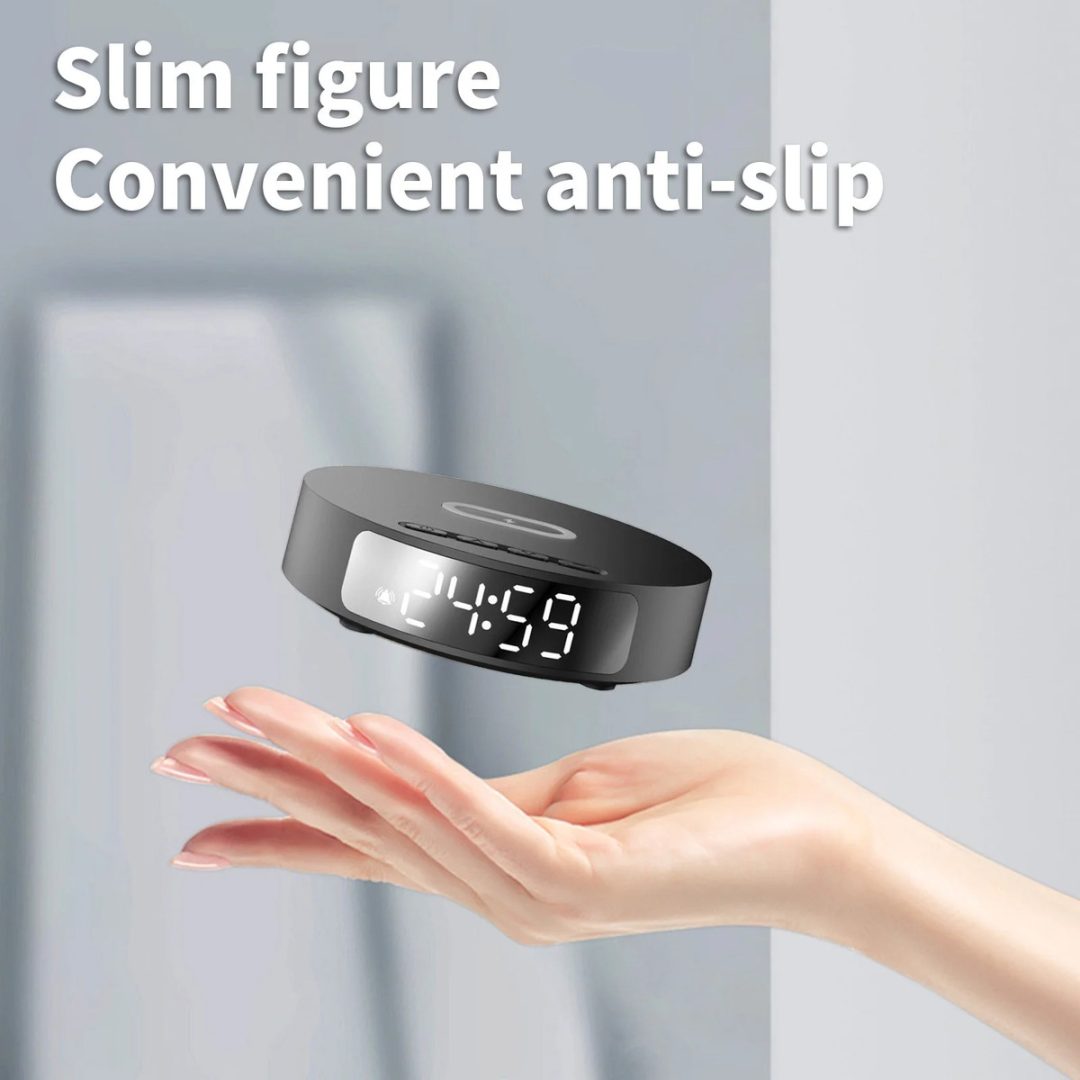 Despertador Reloj Con Cargador Inalámbrico Carga Rápida 15W - Imagen 7