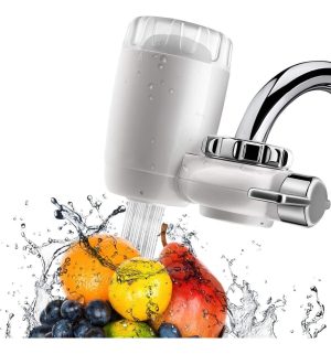 Filtro De Agua Del Grifo, Purificador De Agua Roscado Blanco