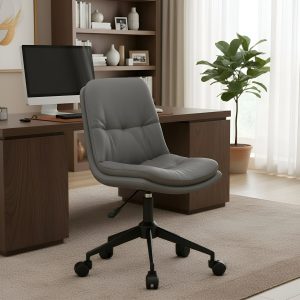 Silla De Oficina Giratoria 360° Ergonómica Cuero Sintético