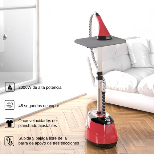 Plancha A Vapor Vertical 2 En 1 Altura Ajustable 2000 W - Imagen 3