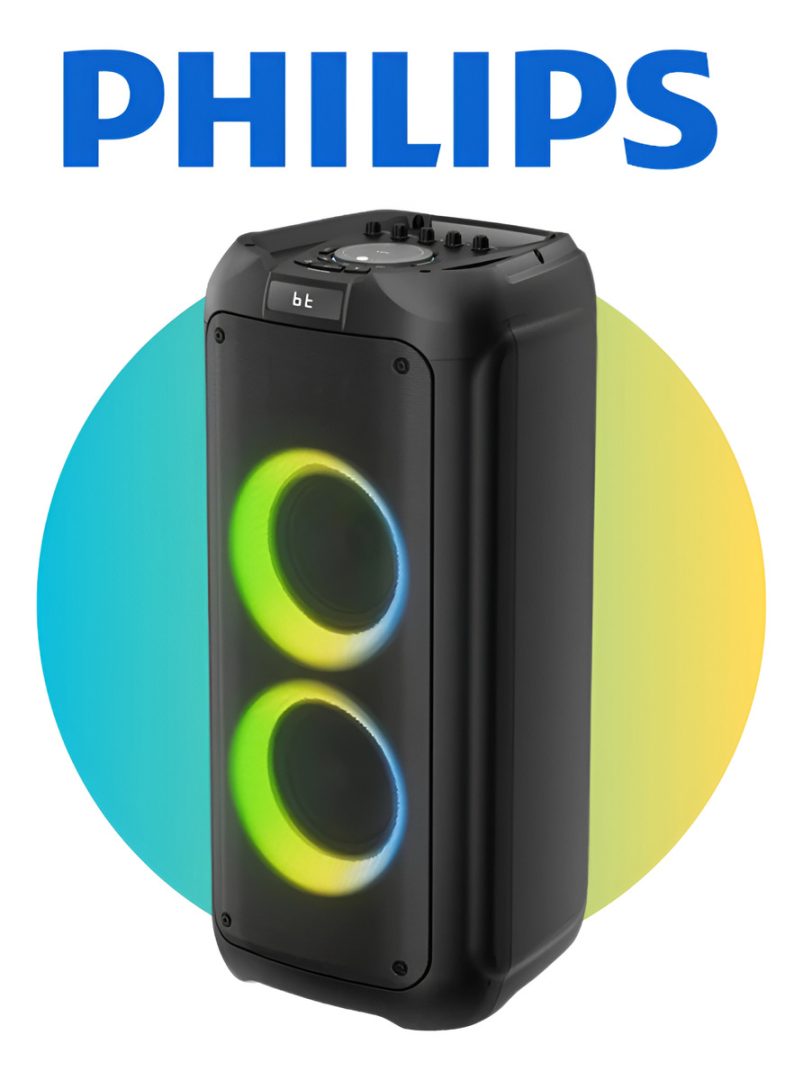 Parlante Bocina Philips Con Bluetooth -luces Led Portatil - Imagen 4